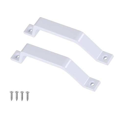 LLHCF Elegante 15,4 cm große Torgriffe aus Aluminiumlegierung, für Kommoden und Schränke mit Befestigungsschrauben, einfache Installation, Garagentor-Hardware, 2 Stück von LLHCF