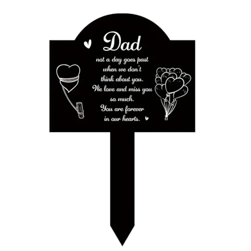 LLHCF Grabmarkierung für Friedhof, Friedhof, Mutter, Vater, Acrylpfahl für den Innen- und Außenbereich, Grabschild für Haustiere LLHCF Grabmarkierung für Friedhof, Friedhof, Mutter, Vater, Acrylpfahl für den Innen- und Außenbereich, Grabschild für Haustiere von LLHCF