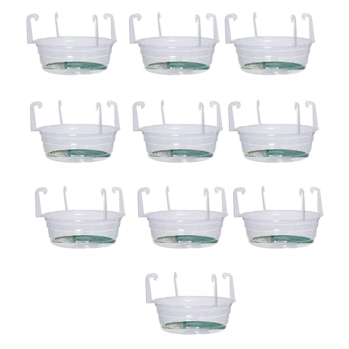 LLHCF Pflanzen-Wasserauffangschalen für drinnen und draußen, mit rutschfester Unterseite, zum Aufhängen von Töpfen, Gartenarbeit, Drainage-Lösung, Module, Drainageschalen für Blumentöpfe, 10 Stück LLHCF Pflanzen-Wasserauffangschalen für drinnen und draußen, mit rutschfester Unterseite, zum Aufhängen von Töpfen, Gartenarbeit, Drainage-Lösung, Module, Drainageschalen für Blumentöpfe, 10 Stück von LLHCF