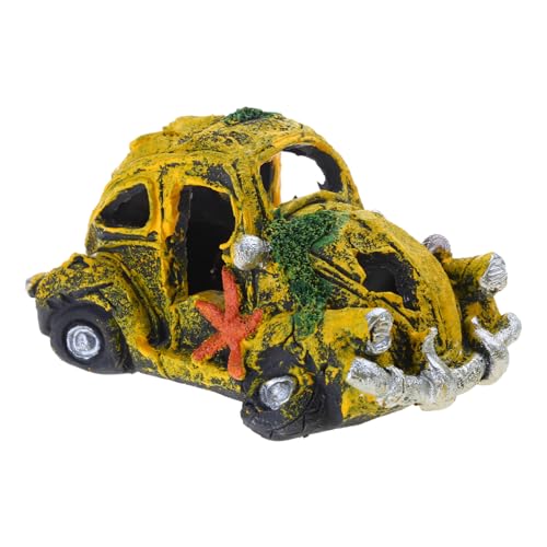 LLHCF Realistische zerbrochene Auto-Simulation, Landschaftsdekoration, Bonsais, realistisches zerbrochenes Auto für Aquarien, Aquarien, Landschaftsgestaltung von LLHCF