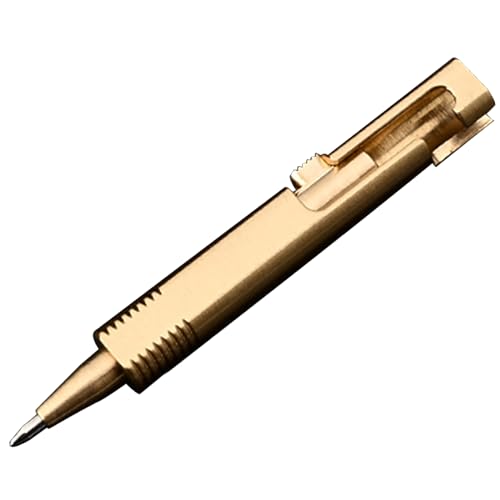 LLHCF Stift Journalings Stift 0,5 mm Spitze kurz Metall Journal Stift Gel Tinten Stift Tasche Rolling Writing Pen von LLHCF
