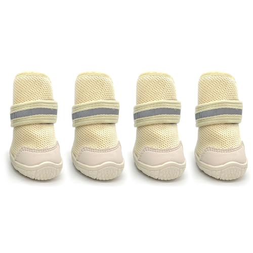Leichte Haustier-Hundeschuhe mit reflektierenden Streifen, für Hunde und Katzen, bequem, für den täglichen Spaziergang, leichte Katzenschuhe, große Hunde, kleine Größe, atmungsaktiv Leichte Haustier-Hundeschuhe mit reflektierenden Streifen, für Hunde und Katzen, bequem, für den täglichen Spaziergang, leichte Katzenschuhe, große Hunde, kleine Größe, atmungsaktiv von LLHCF