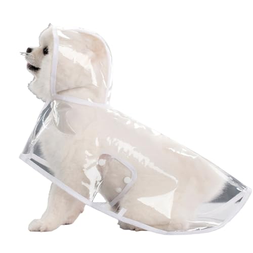 Leichte Regenbekleidung für kleine bis große Hunde, Ponchos, Kapuzenpullover, Haustier-Regenbekleidung mit Hut, Haustier-Regenmäntel Leichte Regenbekleidung für kleine bis große Hunde, Ponchos, Kapuzenpullover, Haustier-Regenbekleidung mit Hut, Haustier-Regenmäntel von LLHCF
