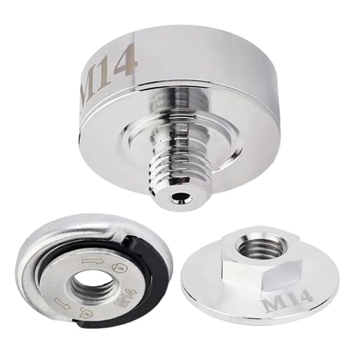 M14 Winkelschleifer Dorn Adapter Umwandlungsset mit Flanschmutter für X Zubehör Dorn Adapter M14 Winkelschleifer Dorn Adapter Umwandlungsset mit Flanschmutter für X Zubehör Dorn Adapter von LLHCF