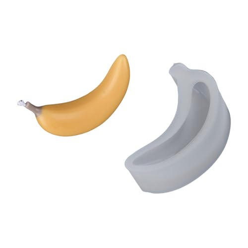 Obst-Silikonformen, Seife für Epoxidharz, handgefertigte Seife, Schokolade, Kuchen, Süßigkeiten, Fondant, Bananenform von LLHCF