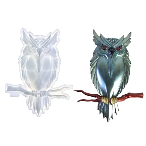 Silikonform zur Herstellung von Eulenstatuen, Eulen-Skulpturen, Silikonform, Expory-Harz, Bastelwerkzeuge und Kunstbedarf, Heimbüro-Dekoration Silikonform zur Herstellung von Eulenstatuen, Eulen-Skulpturen, Silikonform, Expory-Harz, Bastelwerkzeuge und Kunstbedarf, Heimbüro-Dekoration von LLHCF