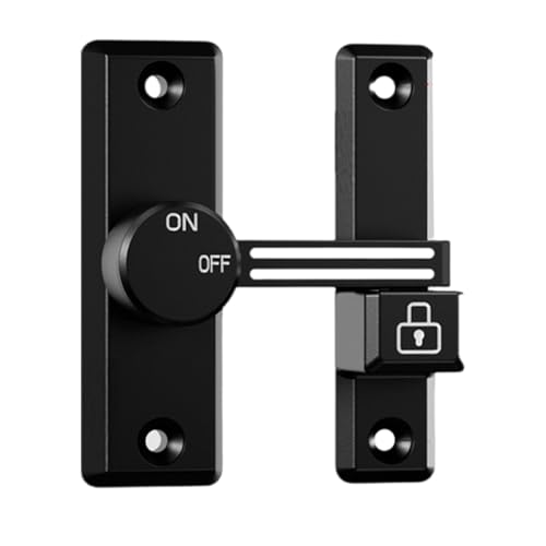 Tragbare, stabile 90/180-Grad-Türriegel, einfache Installation, Zubehör für Hotel, Badezimmer, Garagen und Schränke, Zinklegierung, Türriegel Tragbare, stabile 90/180-Grad-Türriegel, einfache Installation, Zubehör für Hotel, Badezimmer, Garagen und Schränke, Zinklegierung, Türriegel von LLHCF