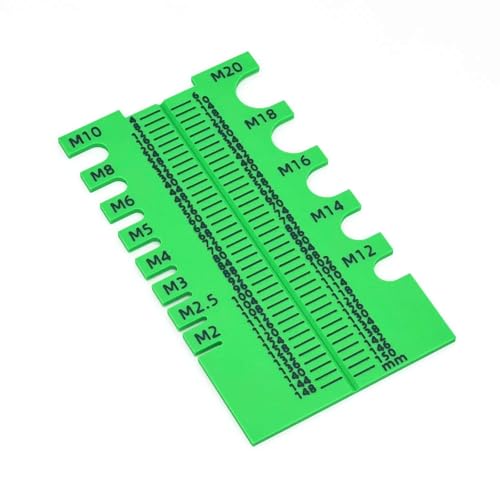 Tragbares, leichtes, präzises Schraubenmesslehre, geeignet für Mechaniker, Ingenieure, 150 mm Länge, mit leichtem Design, Werkstattschraubenabmessungen von LLHCF