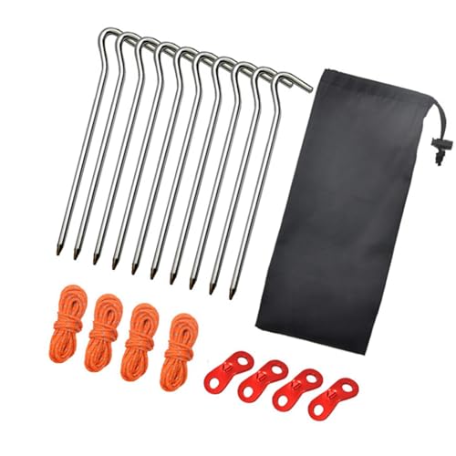 Winddichte Mehrzweck-Campingheringe für Sand, Schnee und Gelände, verstärkte Zeltanker, leichte Zeltheringe Winddichte Mehrzweck-Campingheringe für Sand, Schnee und Gelände, verstärkte Zeltanker, leichte Zeltheringe von LLHCF