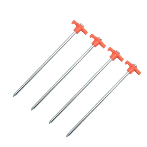 Zeltheringe, Strandheringe, Vordächer, Spiralen, langlebige Heringe für Picknicks und Outdoor-Aktivitäten, starke Erdspieße, 4 Stück von LLHCF