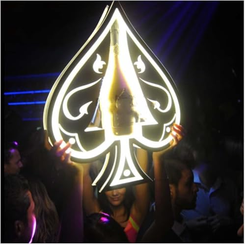 LLHTTDMBDFC Champagner-VIP-Flaschenpräsentator, LED Ace of Spade Champagnerflasche Presenter Flasche Wunderkerzen for Flasche Service LLHTTDMBDFC Champagner-VIP-Flaschenpräsentator, LED Ace of Spade Champagnerflasche Presenter Flasche Wunderkerzen for Flasche Service von LLHTTDMBDFC