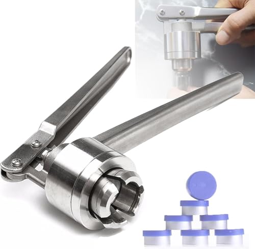 LLHTTDMBDFC Handdichtungsmaschine, Flip-Top-Fläschchen-Crimper Tragbare Versiegelungsmaschine, spart Zeit und Mühe - Werkzeuge for Versiegeln von Glasflaschen von LLHTTDMBDFC