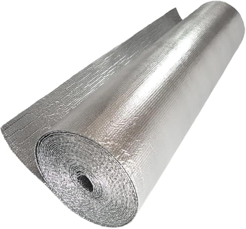 LLHTTDMBDFC Heizkörper Reflexionsfolie, Isolierfolie Heizung, Isolierung Heizkörper Isolierfolie Isolierrolle Blase Isolierfolie Dampfsperre Thermofolie Isolierung Wärme(3.28 x 65.6ft(1 x 20m)) von LLHTTDMBDFC