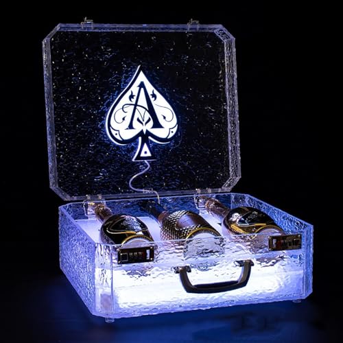 LLHTTDMBDFC Leuchtendes Weinflaschendisplay, Flaschendisplayregal Mehrfarbig, Ace of Spade Champagnerflaschenpräsenter Acrylflaschendisplaybox LLHTTDMBDFC Leuchtendes Weinflaschendisplay, Flaschendisplayregal Mehrfarbig, Ace of Spade Champagnerflaschenpräsenter Acrylflaschendisplaybox von LLHTTDMBDFC
