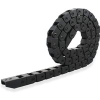 1 Stück 1 m Schleppkette R28, 10 mm x 10 mm Kunststoff-Kabelschleppkettenträger für 3D-Drucker-CNC-Fräsmaschine, schwarz 1 Stück 1 m Schleppkette R28, 10 mm x 10 mm Kunststoff-Kabelschleppkettenträger für 3D-Drucker-CNC-Fräsmaschine, schwarz von LLING