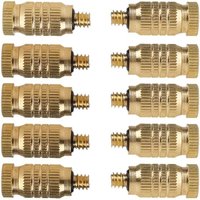 10 Stück Messing-Nebeldüsen, Hochdruck-Nebelsprühkopf, Nebelsprüher, zerstäubt Wasserschlauchdüse für Gewächshaus, Garten, Außenkühlsystem 10 Stück Messing-Nebeldüsen, Hochdruck-Nebelsprühkopf, Nebelsprüher, zerstäubt Wasserschlauchdüse für Gewächshaus, Garten, Außenkühlsystem von LLING