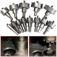13-teiliges Lochsägen-Set, Lochsägen-Bohrer, 16 mm 53 mm Edelstahl-Wolframkarbid-TCT-Bohrer, Metall-Hardware-Werkzeugbohrer, Wolframkarbid-Fräser von LLING
