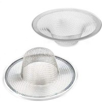 2 Stück Hochleistungs-Abflusssieb aus Edelstahl, 2,75 Zoll oben / 1 Zoll Maschenweite, Metall-Spülbeckensieb, perfekt für Küchenspüle/Badezimmer, von LLING