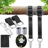 2-teiliges Hängematten-Zubehörset: 300 x 5 cm, maximale Belastung 1000 kg, robuster Hängemattengurt mit 2 Karabinern, Baumschaukelgurt. 2-teiliges Hängematten-Zubehörset: 300 x 5 cm, maximale Belastung 1000 kg, robuster Hängemattengurt mit 2 Karabinern, Baumschaukelgurt. von LLING