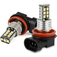 2 x H8 H9 H11 Nebelscheinwerfer-Birnen, 15 SMD 2835 LED-Tagfahrlicht-Scheinwerfer, ULTRA-WEISSE LED-BIRNE für Auto-LED-Nebelscheinwerfer, Xenon-Weiß, von LLING