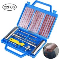 22-teiliges Reifenreparaturset mit Einweghandschuhen, Schleifwerkzeug für schlauchlose Reifen, Felgenpannen, für Motorrad, ATV, Jeep, von LLING