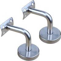 2er-Pack Handlaufhalterungen aus poliertem Edelstahl zur Wandmontage für Innenwände, Lofts, antike Handläufe, Flur-Stützstangen 2er-Pack Handlaufhalterungen aus poliertem Edelstahl zur Wandmontage für Innenwände, Lofts, antike Handläufe, Flur-Stützstangen von LLING