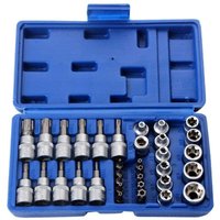 34-teiliges E-Torx-Steckschlüssel-Bit-Set, männlich/weiblich, E-Torx-Bits, 3/8'' 5/16'' Antriebssatz mit Aufbewahrungsbox 34-teiliges E-Torx-Steckschlüssel-Bit-Set, männlich/weiblich, E-Torx-Bits, 3/8'' 5/16'' Antriebssatz mit Aufbewahrungsbox von LLING