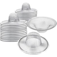 40 Stück Hochleistungs-Abflusssieb aus Edelstahl, 2,75 Zoll oben / 1 Zoll Maschenweite, Metall-Spülbeckensieb, perfekt für Küchenspüle/Badezimmer, von LLING