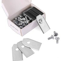 45 Titanklingen für alle Husqvarn/Automower/Yardforce/Gardena Mähroboter (3 g - 0,75 mm) mit 45 Schrauben Ersatzklingen für Modelle von LLING
