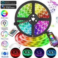 5 m (16,4 Fuß) intelligenter WiFi-RGB-Musiksynchronisations-LED-Lichtstreifen funktioniert mit Home-Software-App + Fernbedienung und Telefon-App 16 von LLING