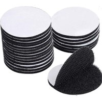 60 Stück superstarkes, wiederverwendbares, selbstklebendes Klettband, doppelseitiges Klettband, extra starkes, selbstklebendes Klettband (rund 60 x von LLING