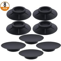 8 Stück Antivibrations-Gummipads für Waschmaschinentrommeln und -trockner (10 cm, schwarz) von LLING