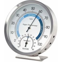 Analoges Innenthermometer Hygrometer - Hochwertiges Edelstahl-Hygrometer und Raumthermometer zur zuverlässigen und komfortablen Überwachung des Analoges Innenthermometer Hygrometer - Hochwertiges Edelstahl-Hygrometer und Raumthermometer zur zuverlässigen und komfortablen Überwachung des von LLING
