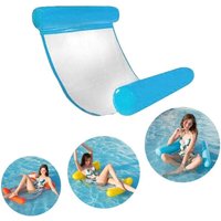 Aufblasbares Schwebebett, Ultra bequeme Wasserhängematte mit Netz, aufblasbares Kopf- und Fußteil, Pool-Hängematte, Luft- und Wassermatratze, von LLING