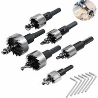 Bohrer, 6-teilig, 16–32 mm, HSS-Hartmetall-Senkbohrer-Set zum Schneiden von Öffnungslöchern mit Bohrsäge für die Metallbearbeitung von LLING