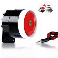 DC 12V Rot Mini Verdrahtete Sirene Alarm Sound Summer Alarm System für Home Security 120dB von LLING