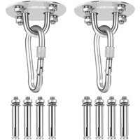 Deckenhaken, c Aufhängehaken-Set, robuste Haken aus Edelstahl für Hängesessel, c, Sling Trainer, Boxsack – Silber Deckenhaken, c Aufhängehaken-Set, robuste Haken aus Edelstahl für Hängesessel, c, Sling Trainer, Boxsack – Silber von LLING
