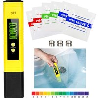 Digitales PH-Meter, Wasserqualitätstester, digitales LCD, Messbereich 0–14 Ph, 0,01 Ph, Genauigkeit für Trinkwasser, Aquarium, Hydrokulturpool von LLING