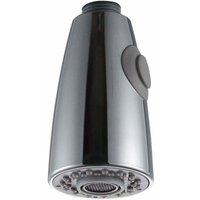 Ersatz-Wasserhahn für Küchenspüle mit Doppelfunktion, ausziehbarer Sprühkopf, 1/2 Zoll Chrom-Schnittstelle – Silber von LLING