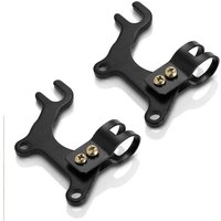 Fahrradbremsadapter, 2 Stück MTB-Fahrrad-Scheibenbremshalterung Rahmenadapter Verstellbarer Halter für Fahrrad-Scheibenbremsrotor Schwarz 20 mm von LLING
