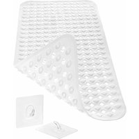 Hautfreundliche Antirutsch-Badematte 88x39cm, inklusive Zubehör BPA-freie Antirutsch-Badematte Schimmelresistente und maschinenwaschbare Duschmatte Hautfreundliche Antirutsch-Badematte 88x39cm, inklusive Zubehör BPA-freie Antirutsch-Badematte Schimmelresistente und maschinenwaschbare Duschmatte von LLING