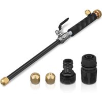 Hochdruck-Wasserstrahl-Spritzpistole, Autowaschanlage, Hochdruckreiniger-Lanze mit Standard-Messing-Gartenschlauch-Endplatte, 2 Messingdüsen für von LLING