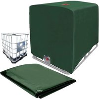 IBC Tankabdeckung, Grüne IBC Containerabdeckung, 1000L Grüne Wassertankabdeckung, Schutzhülle Plane Schutzhülle für IBC Tankcontainer Regenwassertank von LLING
