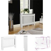 MDF Heizkörper-Abdeckung Heizkörperverkleidung 112 cm, weiß - Heizkörper-Zubehör MDF Heizkörper-Abdeckung Heizkörperverkleidung 112 cm, weiß - Heizkörper-Zubehör von LLING