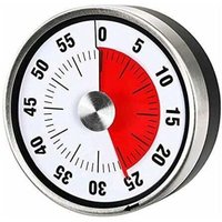 Magnetischer mechanischer Küchentimer – 60-Minuten-Countdown, visuelles Zeitmanagement-Tool, dampfender Grill (schwarz) für Kinder, Lehrer und von LLING