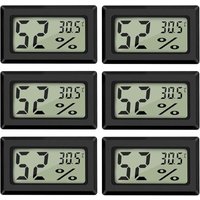 Mini-Digital-LCD-Thermometer, Hygrometer, Temperatur, Luftfeuchtigkeit, -50–70 °C, 10–99 % relative Luftfeuchtigkeit, tragbares Thermometer, Anzeige, von LLING