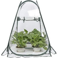 Mini-Pop-up-Gewächshaus, PVC-Gewächshausabdeckung für drinnen und draußen, kleines tragbares Garten-Blumenhaus – 70 x 70 x 80 cm Mini-Pop-up-Gewächshaus, PVC-Gewächshausabdeckung für drinnen und draußen, kleines tragbares Garten-Blumenhaus – 70 x 70 x 80 cm von LLING