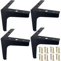 Moderne DIY-Möbelbeine aus Metall in Dreieckform, Tischbeine aus schwarzem Stahl für Couchtische, Esstische, Designer-Schreibtische, Nachttische, von LLING