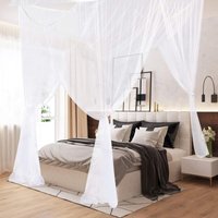 Moskitonetz, Kingsize-Betthimmel mit vier Ecken, für alle Kinderbetten und Betten, für Erwachsenenschlafzimmer, Kinderzimmer, Kinderbett, Garten, Moskitonetz, Kingsize-Betthimmel mit vier Ecken, für alle Kinderbetten und Betten, für Erwachsenenschlafzimmer, Kinderzimmer, Kinderbett, Garten, von LLING