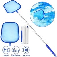 Pool-Skimmer, Pool-Skimmer/Pool-Skimmer/Laubkescher, mit 1,2 m langer Teleskopstange – feinmaschiges Netz – geeignet für Spas, Schwimmbäder – zum Pool-Skimmer, Pool-Skimmer/Pool-Skimmer/Laubkescher, mit 1,2 m langer Teleskopstange – feinmaschiges Netz – geeignet für Spas, Schwimmbäder – zum von LLING
